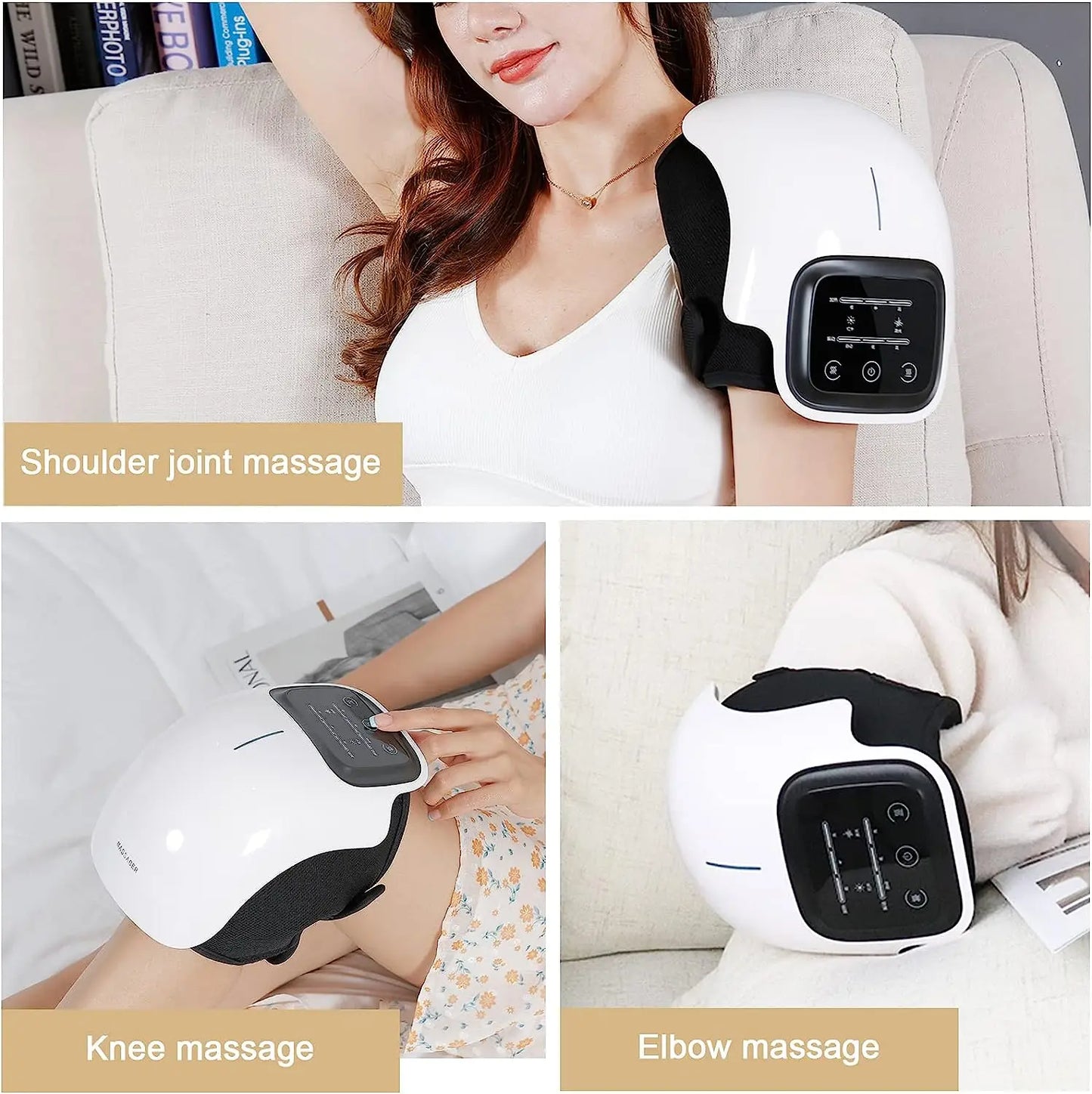 Wireless Pain Relieve Arthritis Knee Joint Treatment Electric Smart Physiotherapy Hot Compress Knee Massager Machine with Heat