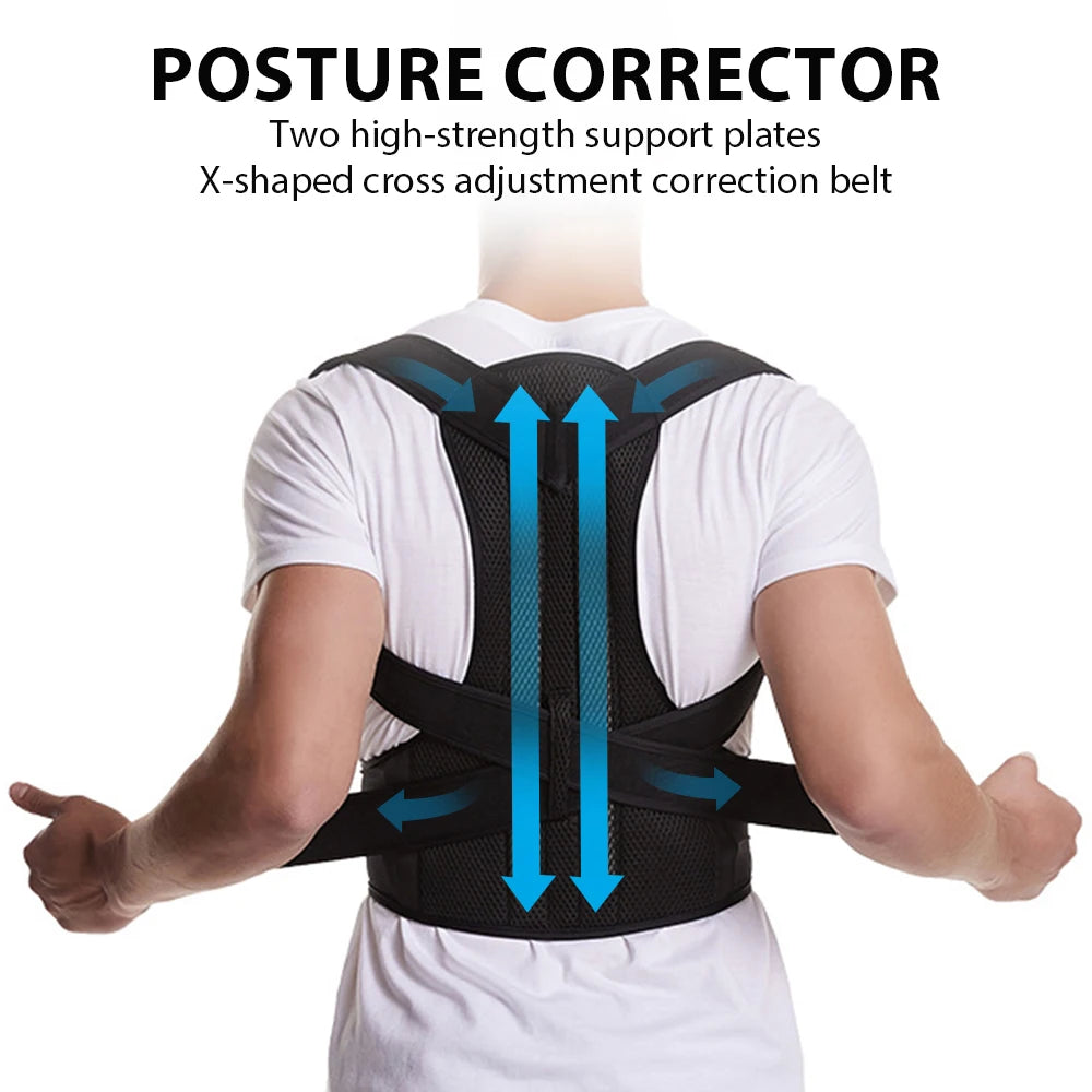 Adjustable Posture Corrector Back Brace for Men & Women | Postura